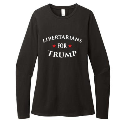 Libertarians For Trump Party Independent Red Wave Womens CVC Long Sleeve Shirt