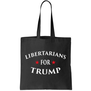 Libertarians For Trump Party Independent Red Wave Tote Bag