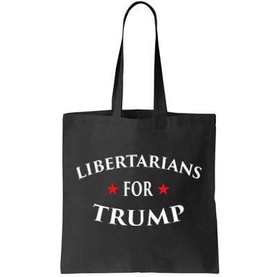 Libertarians For Trump Party Independent Red Wave Tote Bag