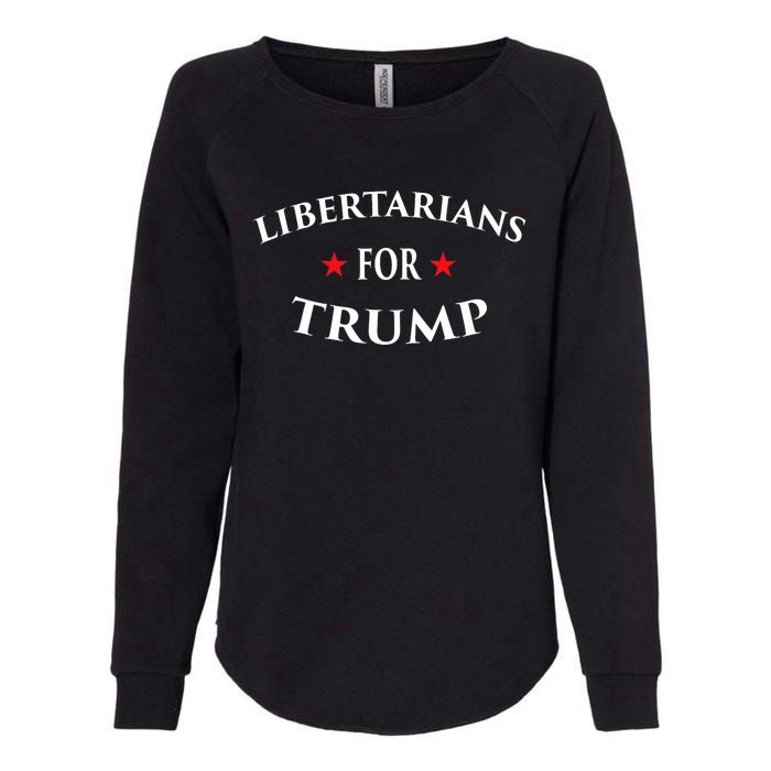 Libertarians For Trump Party Independent Red Wave Womens California Wash Sweatshirt