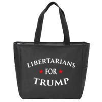 Libertarians For Trump Party Independent Red Wave Zip Tote Bag