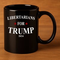Libertarians For Trump 2024 11oz C Handle Ceramic Mug
