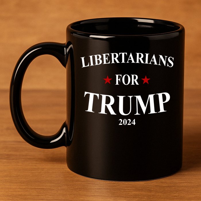 Libertarians For Trump 2024 11oz C Handle Ceramic Mug