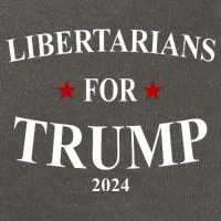 Libertarians For Trump 2024 Cotton Canvas Backpack