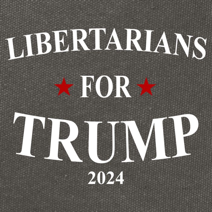 Libertarians For Trump 2024 Cotton Canvas Backpack