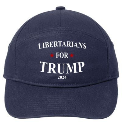 Libertarians For Trump 2024 7-Panel Snapback Hat