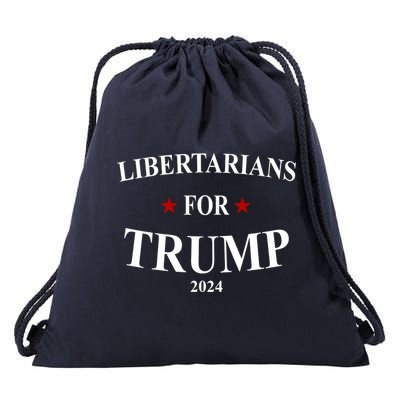 Libertarians For Trump 2024 Drawstring Bag