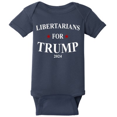 Libertarians For Trump 2024 Baby Bodysuit