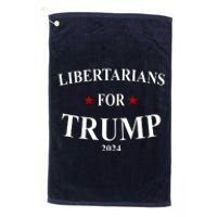 Libertarians For Trump 2024 Platinum Collection Golf Towel