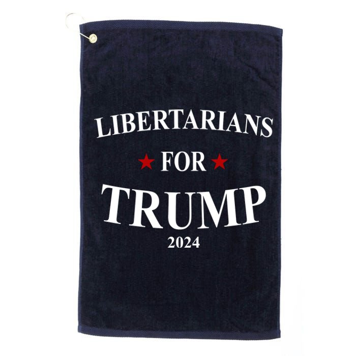 Libertarians For Trump 2024 Platinum Collection Golf Towel