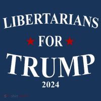 Libertarians For Trump 2024 Women's V-Neck T-Shirt