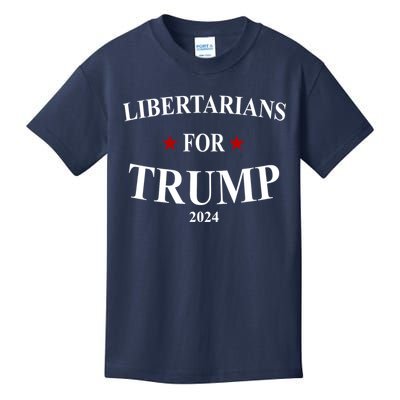 Libertarians For Trump 2024 Kids T-Shirt