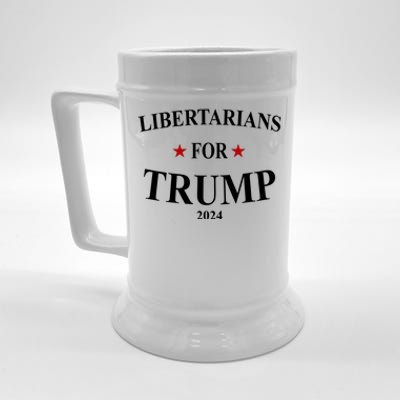 Libertarians For Trump 2024 Beer Stein