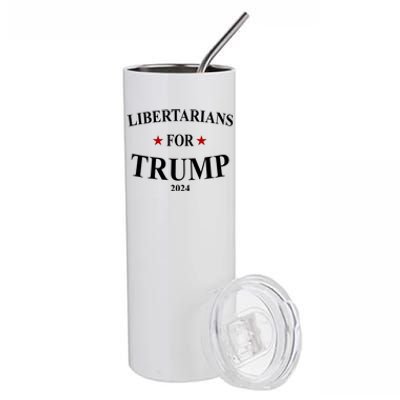 Libertarians For Trump 2024 Stainless Steel Tumbler