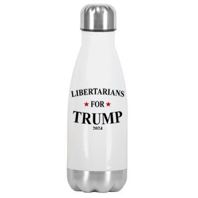 Libertarians For Trump 2024 Stainless Steel Insulated Water Bottle