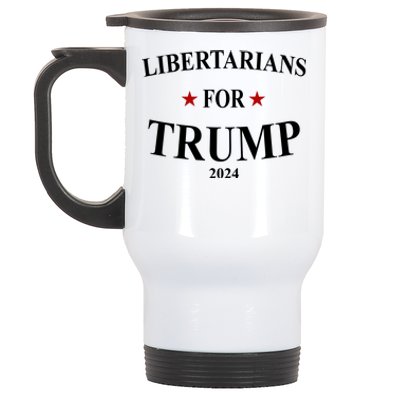 Libertarians For Trump 2024 Stainless Steel Travel Mug