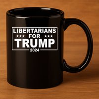 Libertarians For Trump 2024 Political 11oz C Handle Ceramic Mug