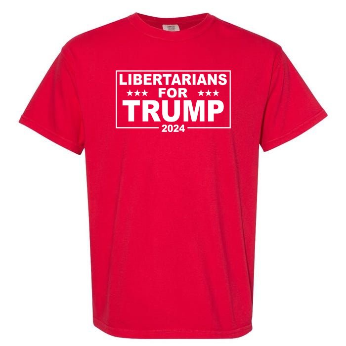 Libertarians For Trump 2024 Political Garment-Dyed Heavyweight T-Shirt