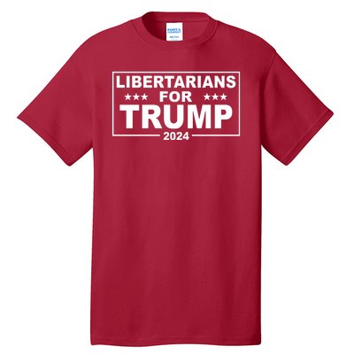 Libertarians For Trump 2024 Political Tall T-Shirt