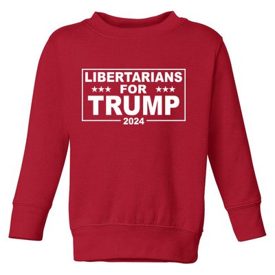 Libertarians For Trump 2024 Political Toddler Sweatshirt