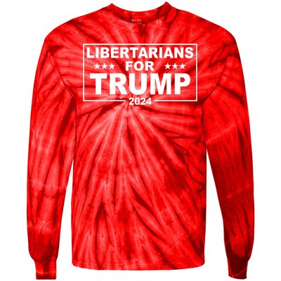 Libertarians For Trump 2024 Political Tie-Dye Long Sleeve Shirt