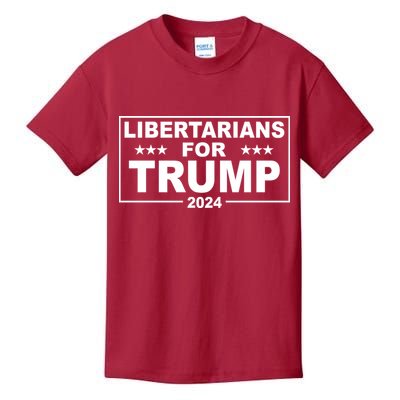 Libertarians For Trump 2024 Political Kids T-Shirt