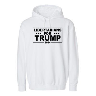 Libertarians For Trump 2024 Political Garment-Dyed Fleece Hoodie