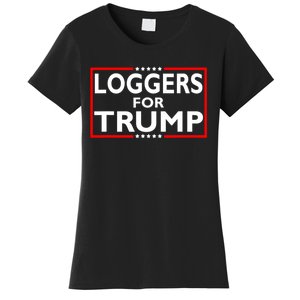 Loggers For Trump President Election 2024 Women's T-Shirt