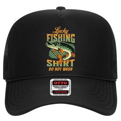 Lucky Fishing Tee Do Not Wash Vintage Fishing Lover Trucker Hat