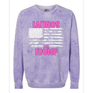 Latinos For Trump Latinos Conservative Merch Premium Colorblast Crewneck Sweatshirt