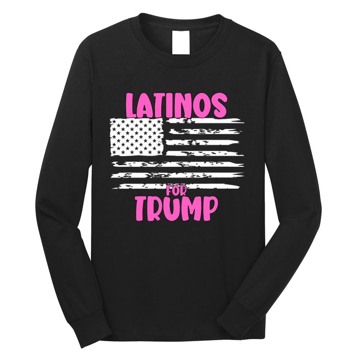 Latinos For Trump Latinos Conservative Merch Premium Long Sleeve Shirt