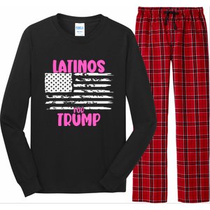 Latinos For Trump Latinos Conservative Merch Premium Long Sleeve Pajama Set