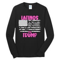 Latinos For Trump Latinos Conservative Merch Premium Tall Long Sleeve T-Shirt