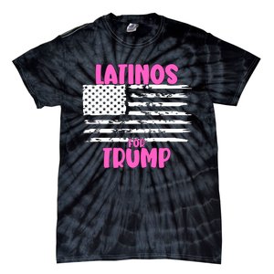 Latinos For Trump Latinos Conservative Merch Premium Tie-Dye T-Shirt