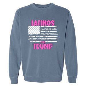 Latinos For Trump Latinos Conservative Merch Premium Garment-Dyed Sweatshirt