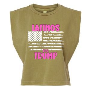 Latinos For Trump Latinos Conservative Merch Premium Garment-Dyed Women's Muscle Tee