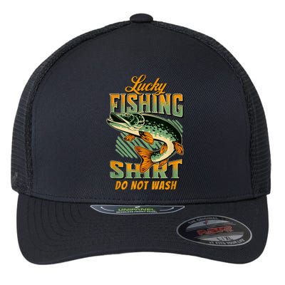 Lucky Fishing Tee Do Not Wash Vintage Fishing Lover Flexfit Unipanel Trucker Cap