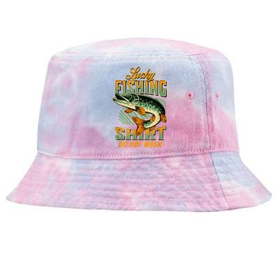 Lucky Fishing Tee Do Not Wash Vintage Fishing Lover Tie-Dyed Bucket Hat