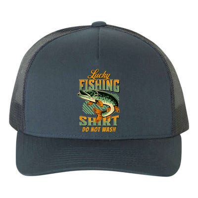 Lucky Fishing Tee Do Not Wash Vintage Fishing Lover Yupoong Adult 5-Panel Trucker Hat