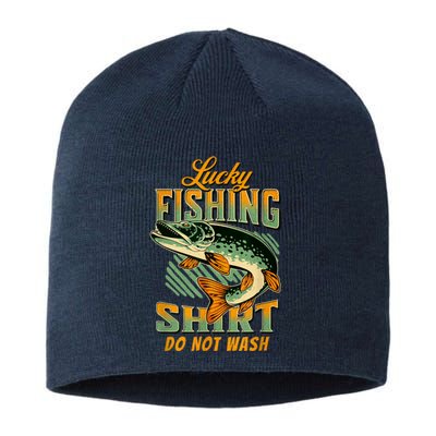 Lucky Fishing Tee Do Not Wash Vintage Fishing Lover Sustainable Beanie