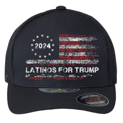 Latinos For Trump 2024 Flexfit Unipanel Trucker Cap