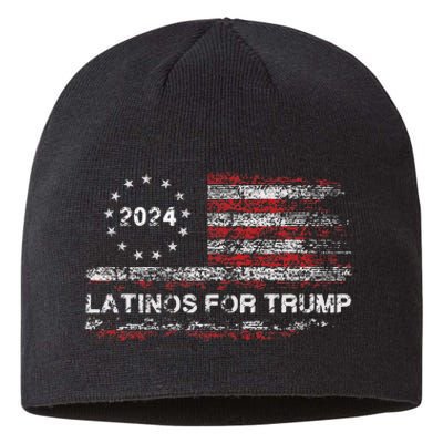 Latinos For Trump 2024 Sustainable Beanie