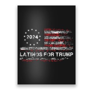 Latinos For Trump 2024 Poster