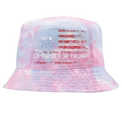 Latinos For Trump 2024 Tie-Dyed Bucket Hat