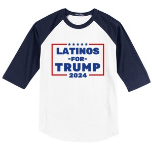 Latinos For Trump 2024 Baseball Sleeve Shirt