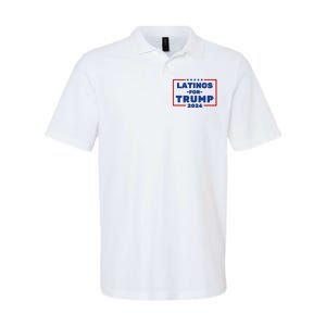 Latinos For Trump 2024 Softstyle Adult Sport Polo