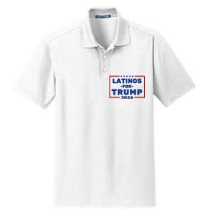 Latinos For Trump 2024 Dry Zone Grid Polo