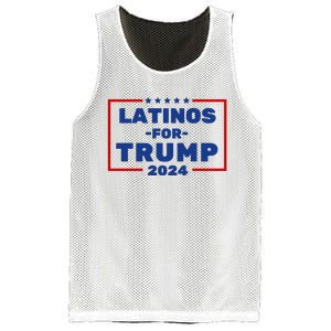 Latinos For Trump 2024 Mesh Reversible Basketball Jersey Tank