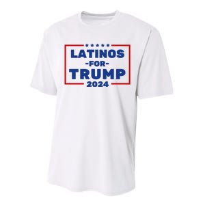 Latinos For Trump 2024 Performance Sprint T-Shirt