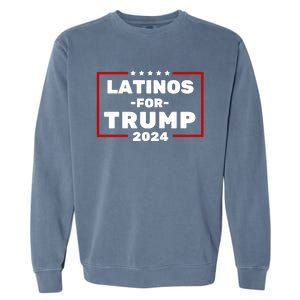 Latinos For Trump 2024 Garment-Dyed Sweatshirt